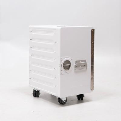 refurbished | Bordbar Box trolley with shelf&drawers, white