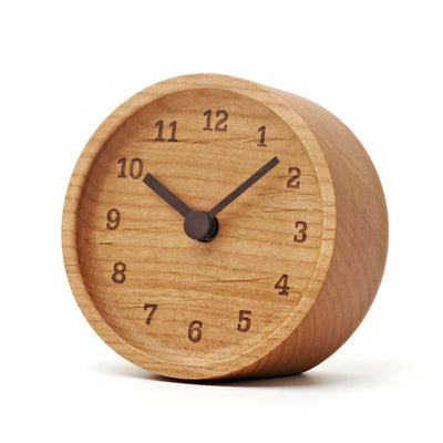 Lemnos MUKU desk clock, alder
