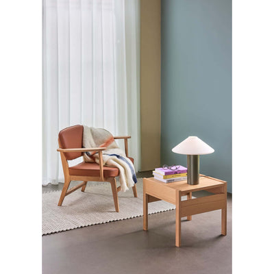 Hübsch Haze lounge chair, brown