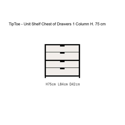 Tiptoe UNIT chest of drawers