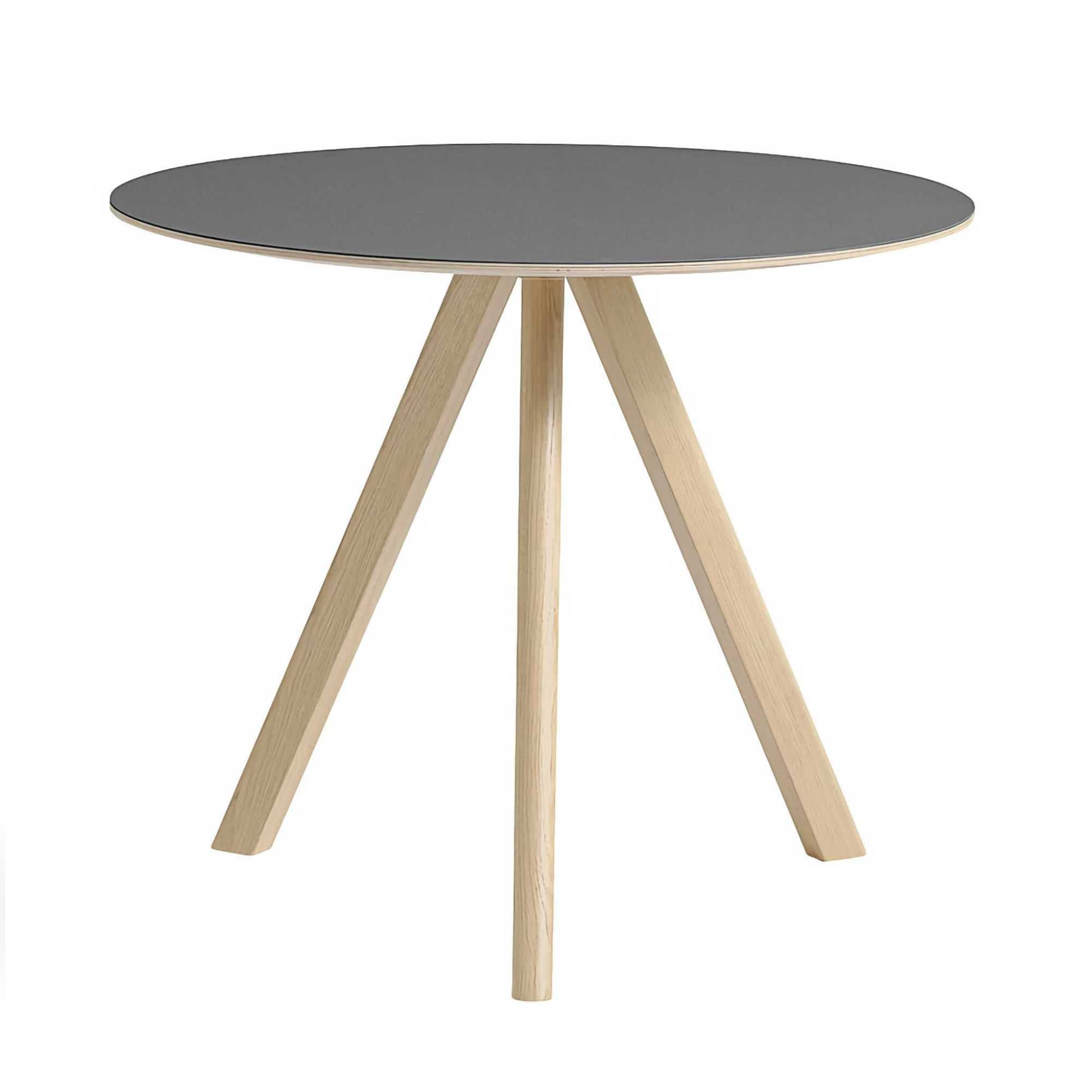 Hay Copenhague CPH20 table Ø90, grey/oak