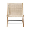 &Tradition X HM10 Lounge Chair , Oak w. walnut insert and natural rattan seat