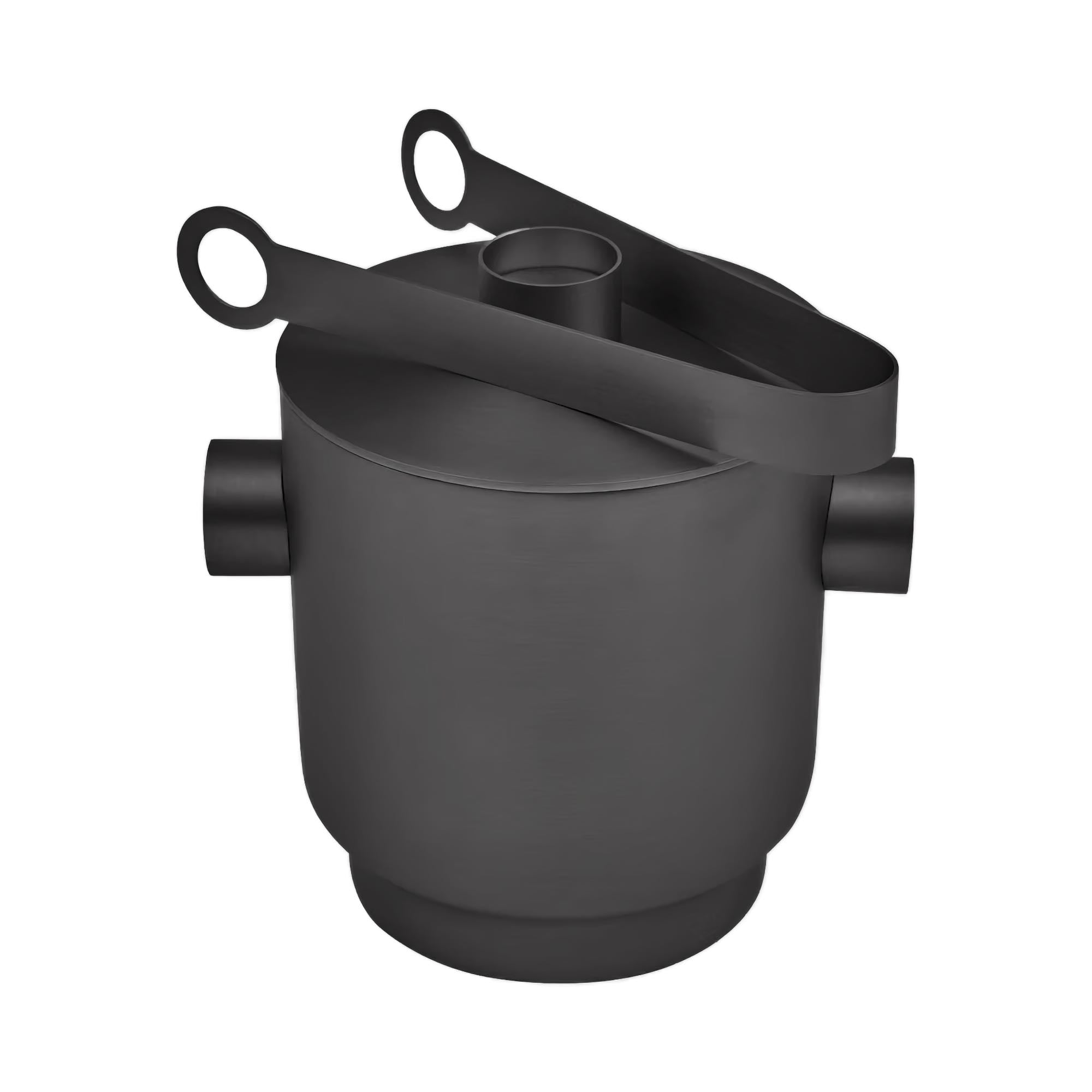 XL Boom Rondo ice bucket with tong, black