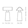 &Tradition Caret MF1 rechargeable lamp