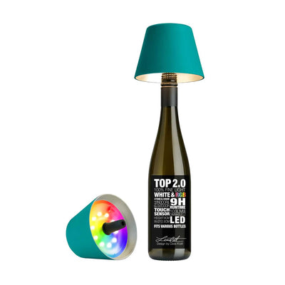 Sompex TOP 2.0 bottle light, turquoise