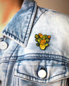 Today is Art Day Sunflowers Pin