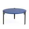 Tiptoe Pacifico coffee table Ø80, blue/dark steel