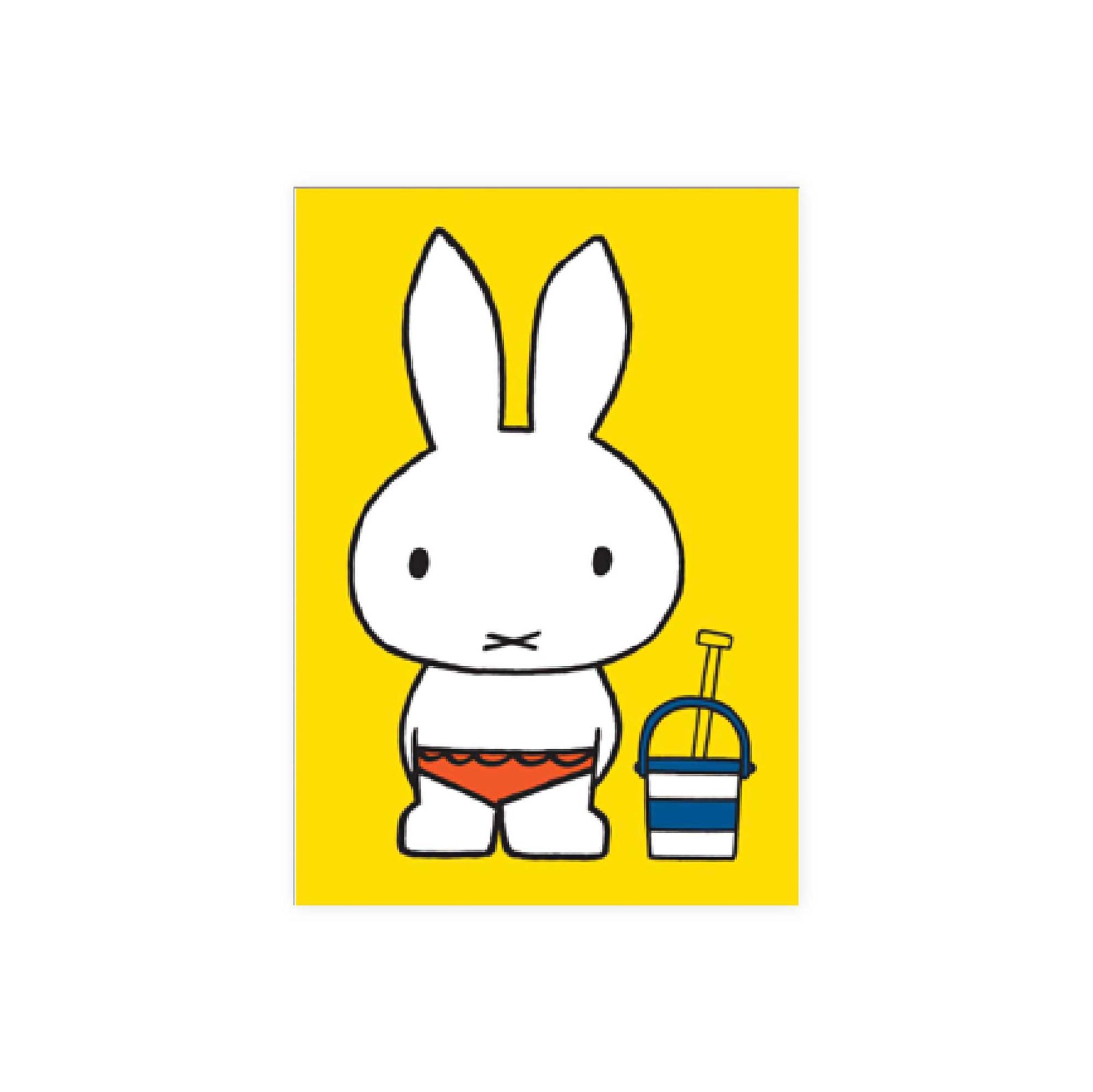 Hype Dick Bruna mini card, miffy at the seaside