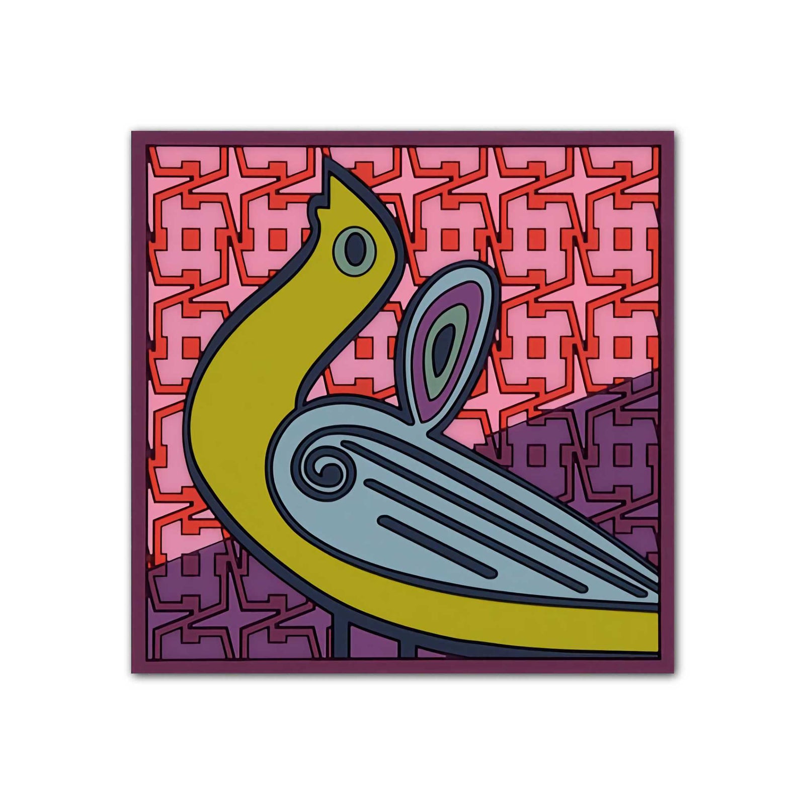 Images d'Orient silicone coaster, Birds of Paradise Pink