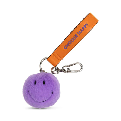IBTT Smiley ECO Fuzzy Bag Charm 7cm ast. (F D.Purple)