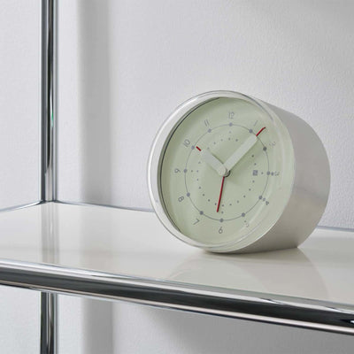 Lemnos ENTO aluminum alarm clock, light green