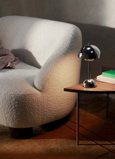 &Tradition Flowerpot VP9 rechargeable lamp, chrome