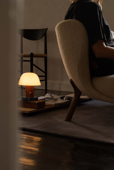 &Tradition Setago JH27 rechargeable lamp, rust/thunder