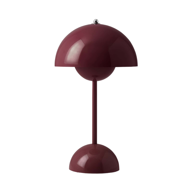 &Tradition Flowerpot VP9 portable table lamp, dark plum