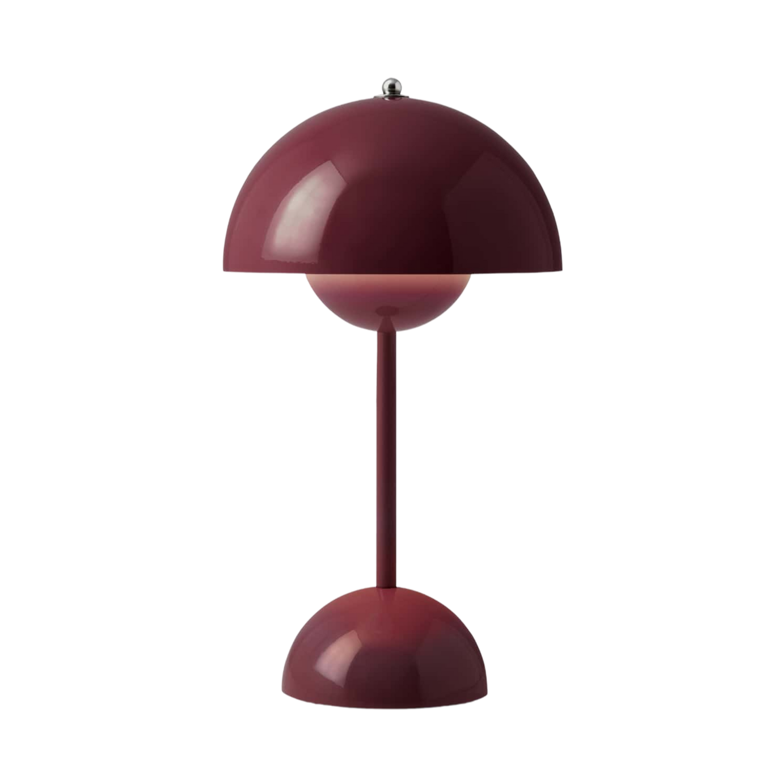 &Tradition Flowerpot VP9 portable table lamp, dark plum