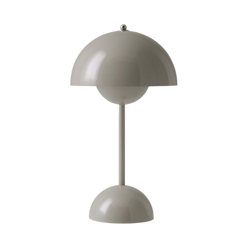&Tradition Flowerpot VP9 portable table lamp, grey beige