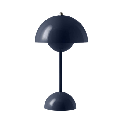 &Tradition Flowerpot VP9 portable table lamp, steel blue