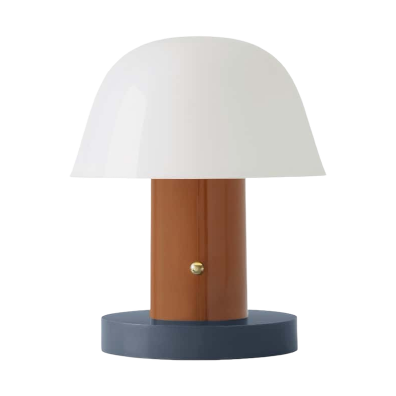 &Tradition Setago JH27 rechargeable lamp, rust/thunder
