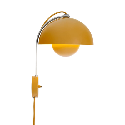 &Tradition Flowerpot VP8 wall lamp, mustard