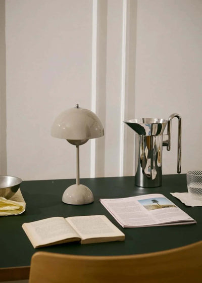 &Tradition Flowerpot VP9 Rechargeable Lamp, Grey Beige