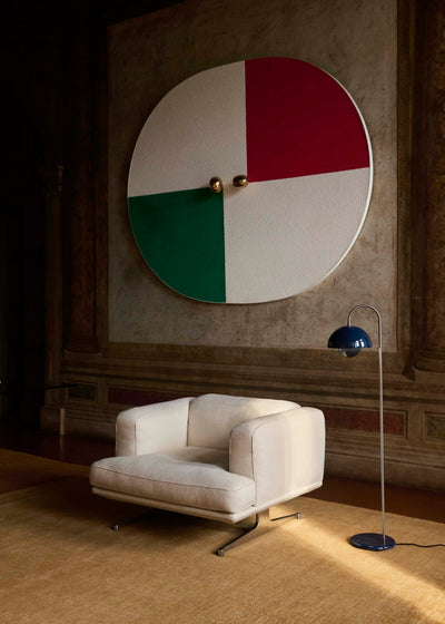 &Tradition Flowerpot VP12 floor lamp, steel blue