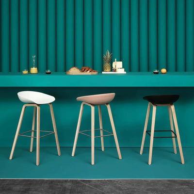 Hay About A Stool AAS32 LOW counter stool (65cm), white/black