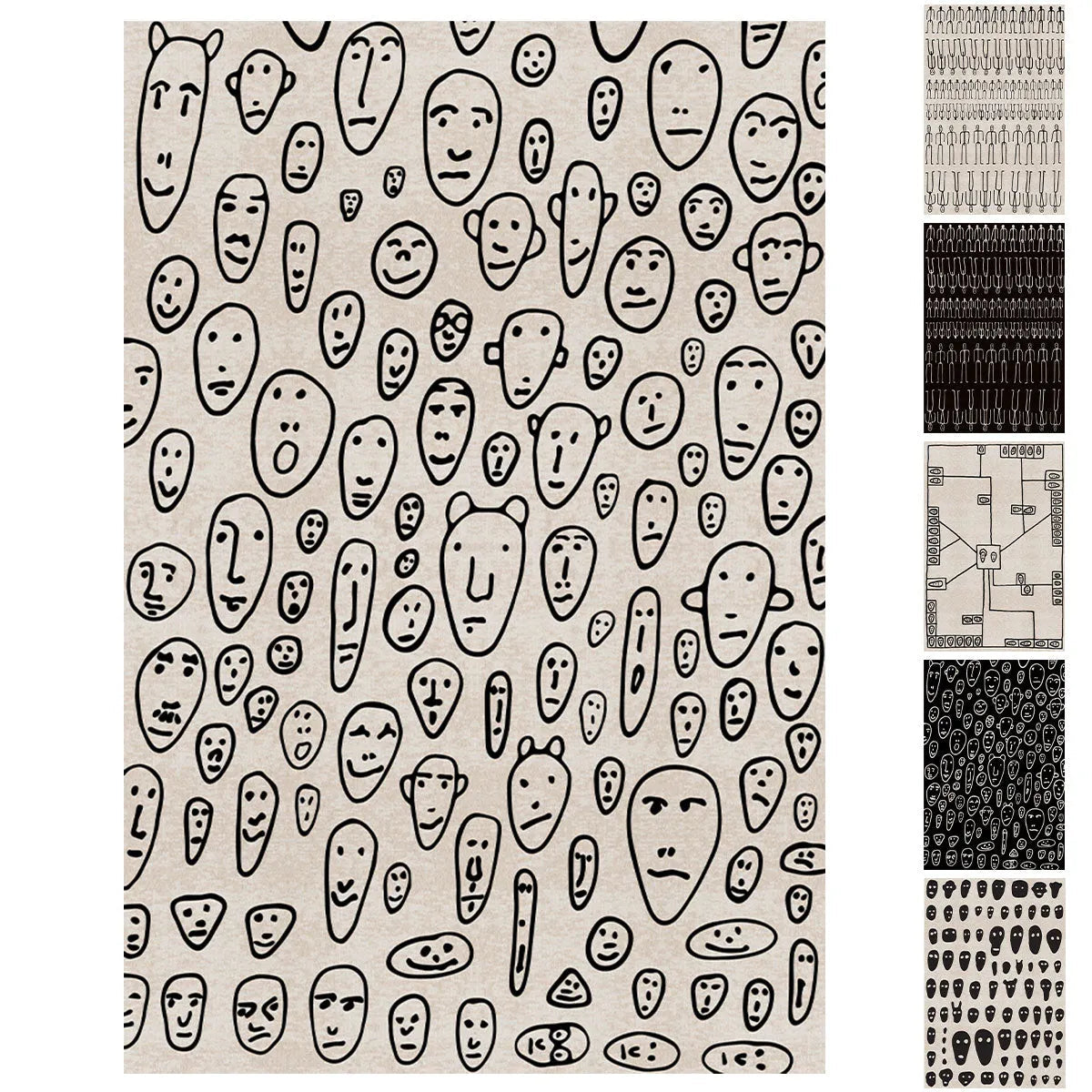 Qeeboo Genetic Tales Rectangular Carpet by Andrea Branzi