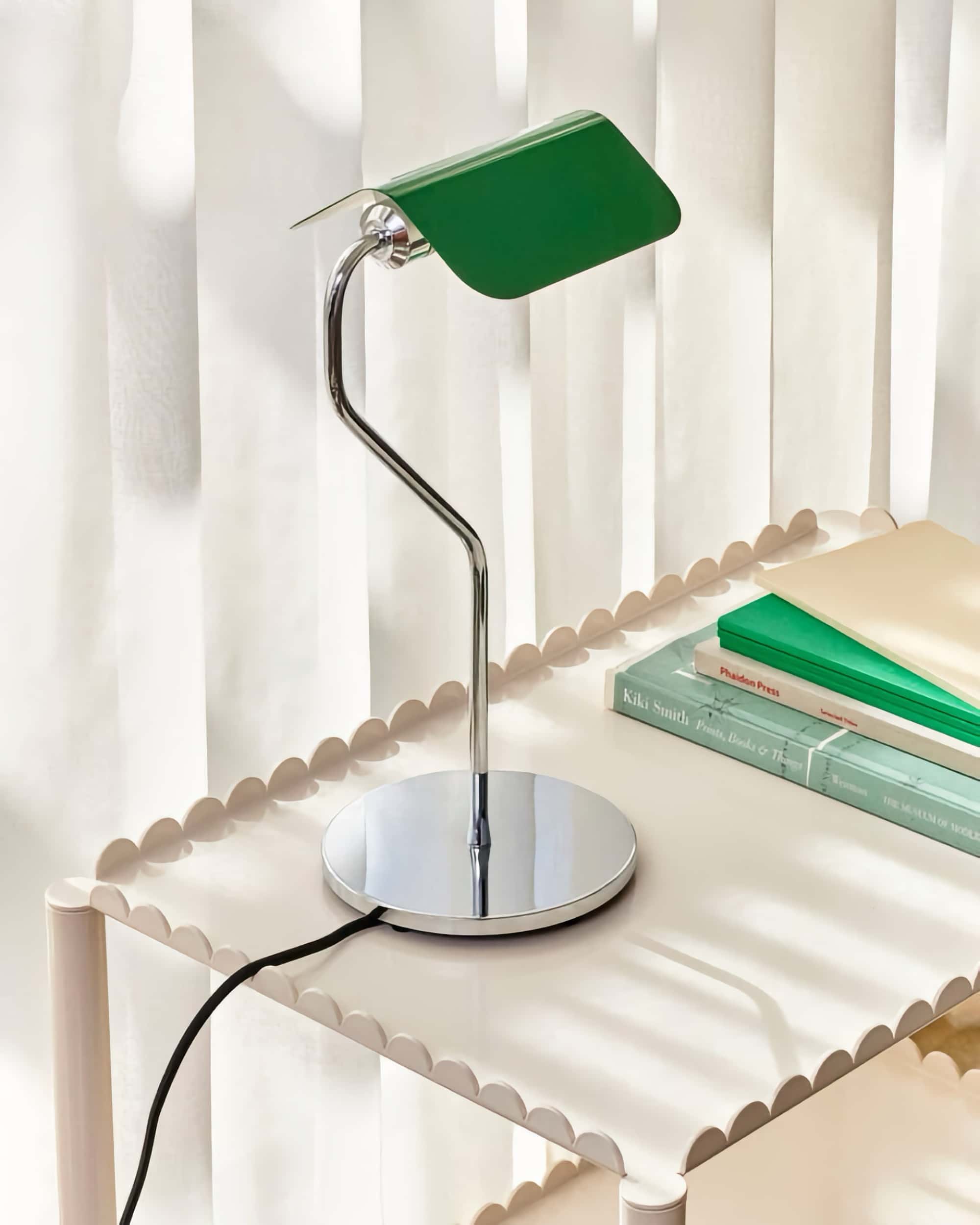 Hay Apex table lamp, emerald green