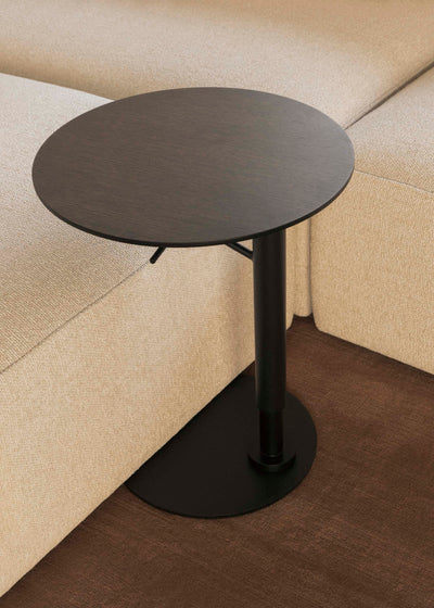 Audo Copenhagen Branch adjustable side table, linoleum charcoal