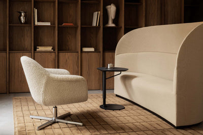 Audo Copenhagen Branch adjustable side table, linoleum charcoal