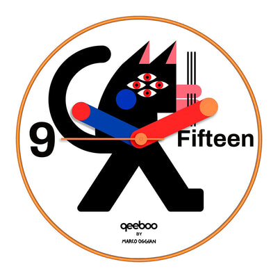 Qeeboo Clock by Marco Oggian