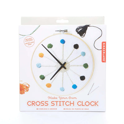 Kikkerland Cross Stitch Clock