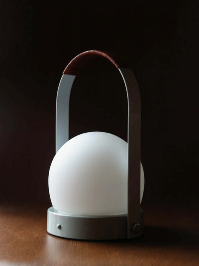 Audo Copenhagen Carrie rechargeable lamp, brushed aluminium