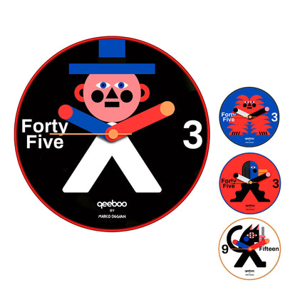 Qeeboo Clock by Marco Oggian