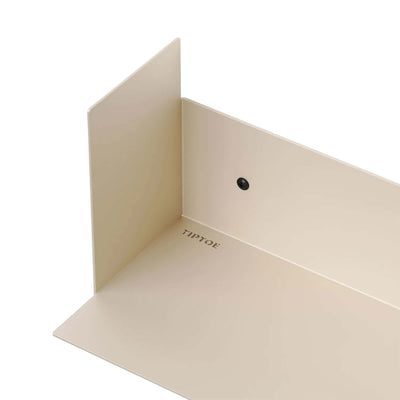 Tiptoe Pli steel wall shelf 45cm, cream white
