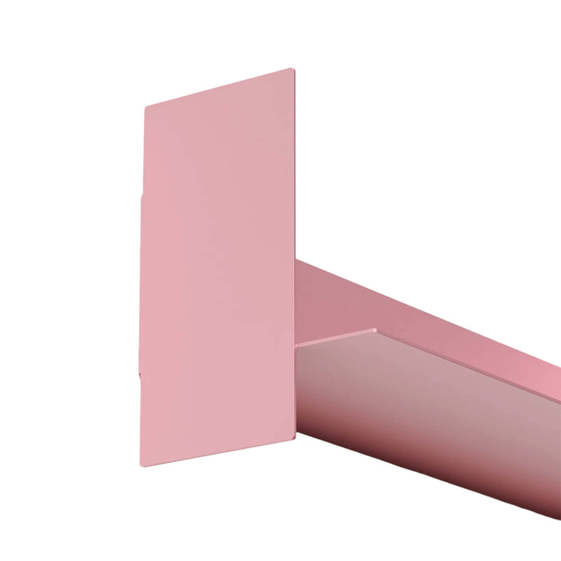 Tiptoe Pli steel wall shelf 45cm, powder pink
