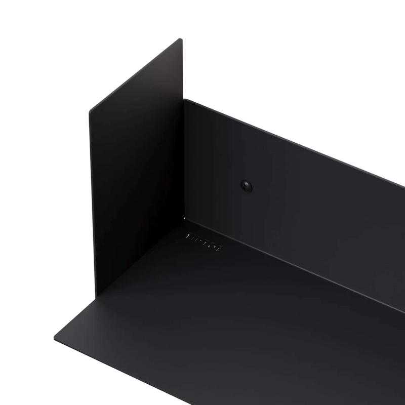 Tiptoe Pli steel wall shelf 60cm, black