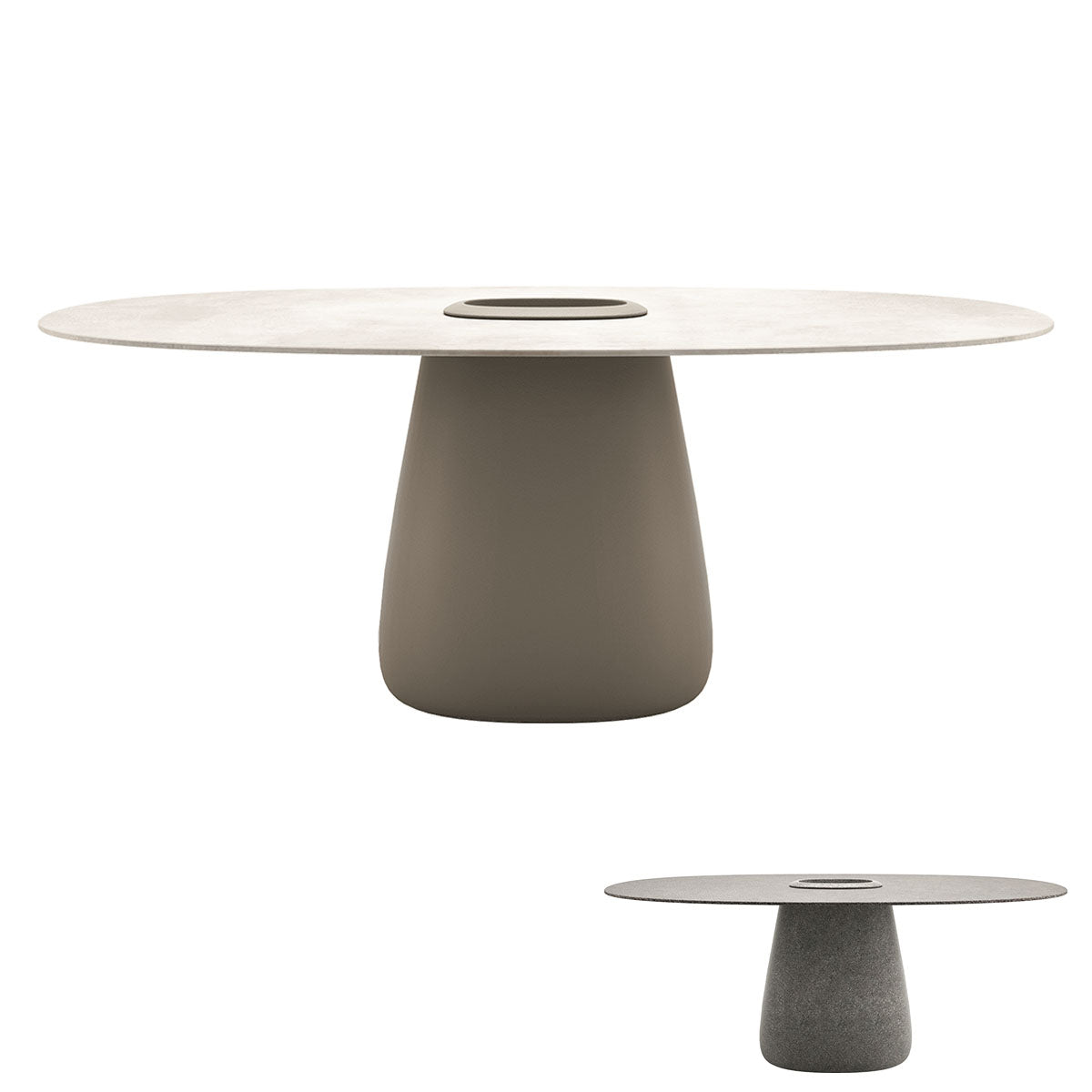 Qeeboo Cobble Table Stoneware Bucket