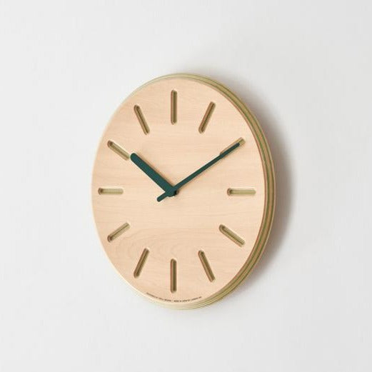 Lemnos Paper-Wood (Line) clock
