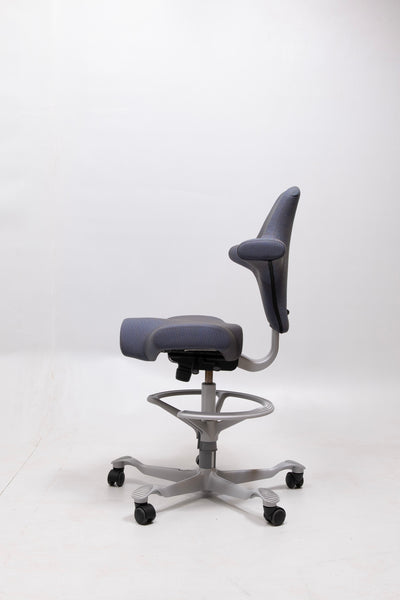 refurbished | Hag Capisco 8106 Fabric, petrolium/silver