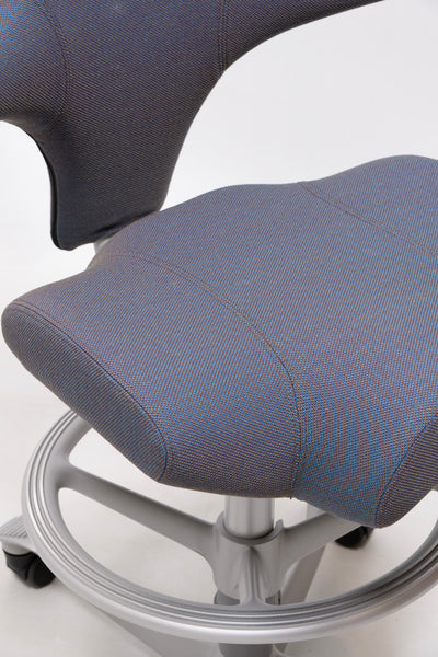 refurbished | Hag Capisco 8106 Fabric, petrolium/silver