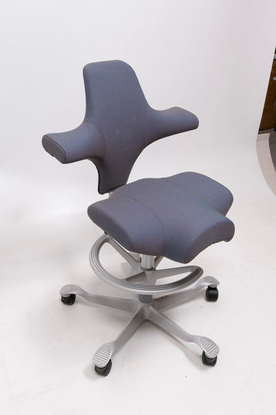 refurbished | Hag Capisco 8106 Fabric, petrolium/silver