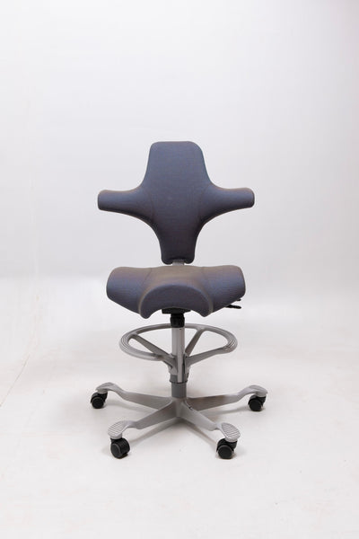 refurbished | Hag Capisco 8106 Fabric, petrolium/silver