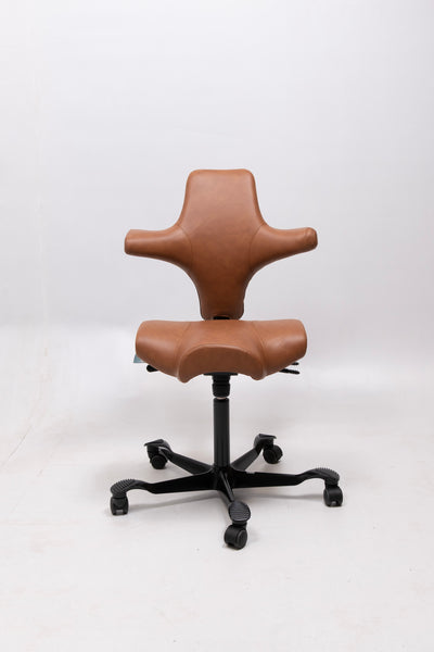 refurbished | Hag Capisco 8106 Leather, cognac/black