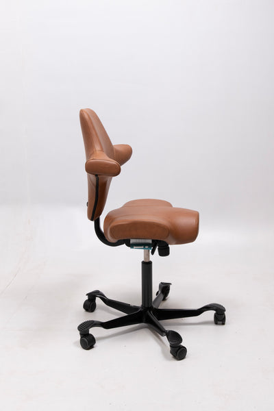 refurbished | Hag Capisco 8106 Leather, cognac/black