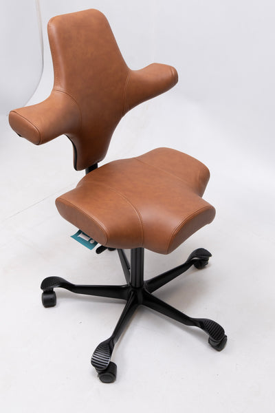 refurbished | Hag Capisco 8106 Leather, cognac/black