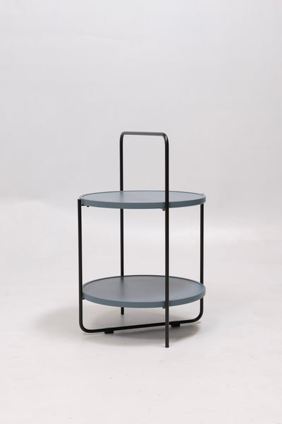 refurbished | Andersen Tray Table, Petroleum (Ø46xH68cm)