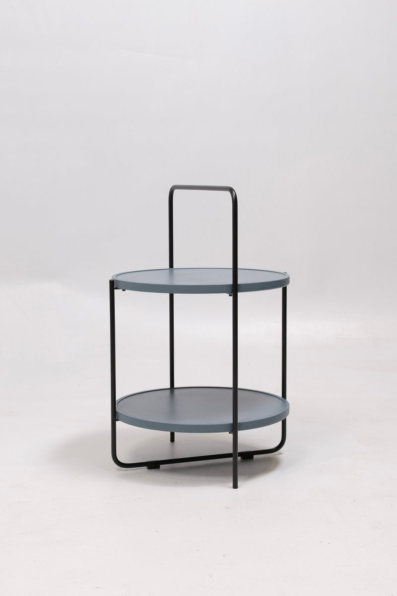 refurbished | Andersen Tray Table, Petroleum (Ø46xH68cm)