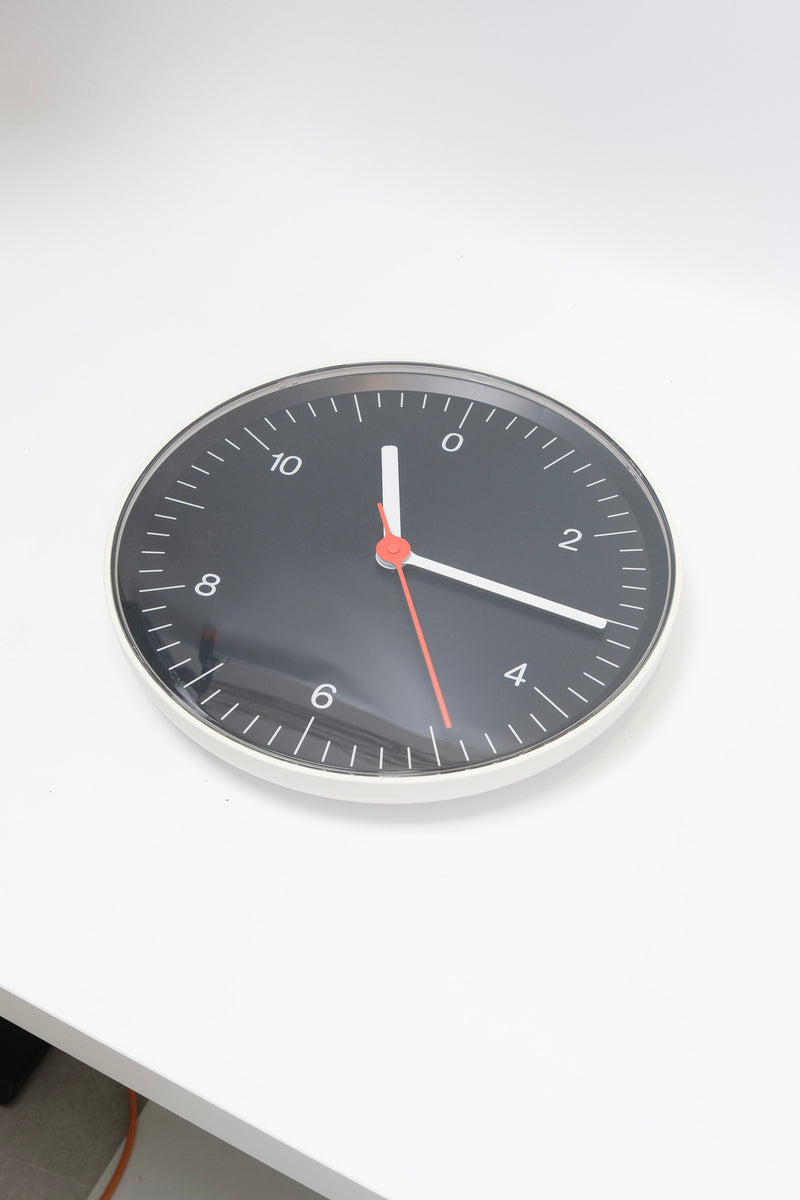 refurbished | HAY wall clock, black