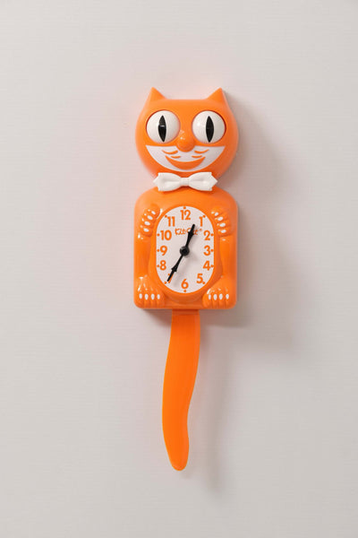 refurbished | Kit-Cat Klock wall clock, orange harvest male